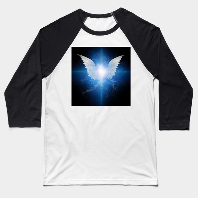 Angel winged star Baseball T-Shirt by rolffimages